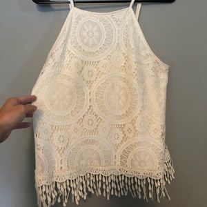 Crocheted tank
